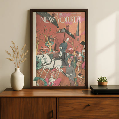 New Yorker 1929 Cover Poster, Vintage Parade Art Print, Retro Wall Art, Art Deco