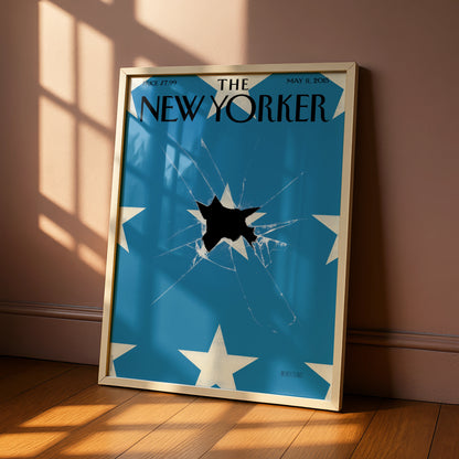 The New Yorker Poster, May 2015 Broken Star Cover Art, Blue Wall Print