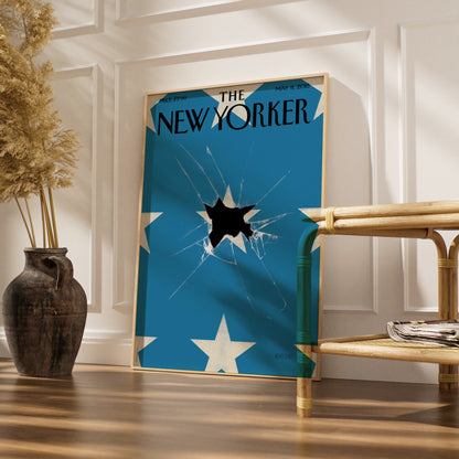 The New Yorker Poster, May 2015 Broken Star Cover Art, Blue Wall Print