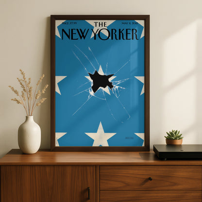 The New Yorker Poster, May 2015 Broken Star Cover Art, Blue Wall Print