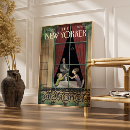 The New Yorker Cover Poster May 1999, Mother's Day Restaurant Art Print, Wall Art