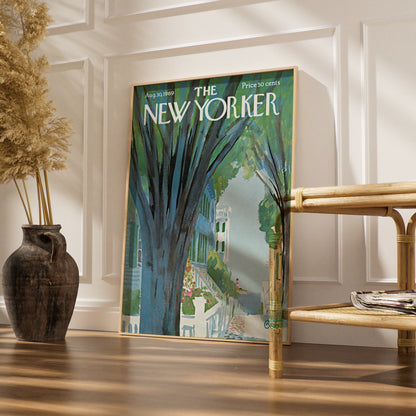 The New Yorker 1969 Poster, Coastal Summer Art, Lighthouse Wall Art Print, Getz Cover