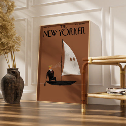 The New Yorker Cover Poster Aug 2017, Plunkert Satirical Wall Art Print