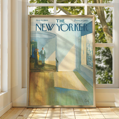 Museum Interior Poster, Vintage Editorial Wall Art wall art print