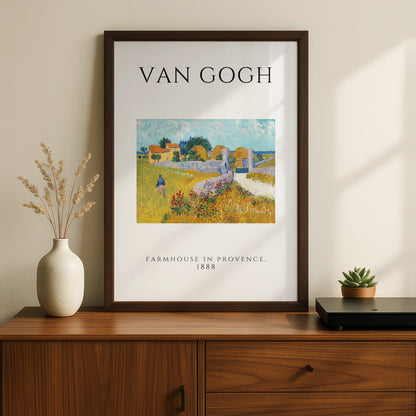 Van Gogh Farmhouse in Provence Wall Art Print | Vintage Impressionist Poster, Living Room – product image 2
