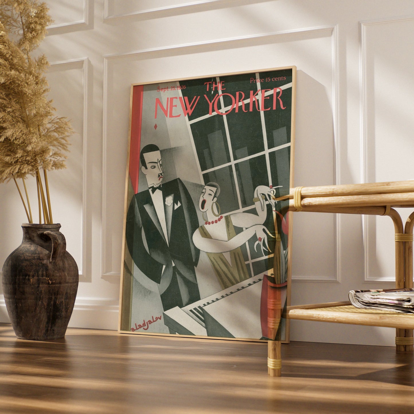 New Yorker 1926 Art Deco Cover Poster, Vintage Jazz Age Print, 1920s Wall Art