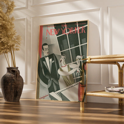 New Yorker 1926 Art Deco Cover Poster, Vintage Jazz Age Print, 1920s Wall Art