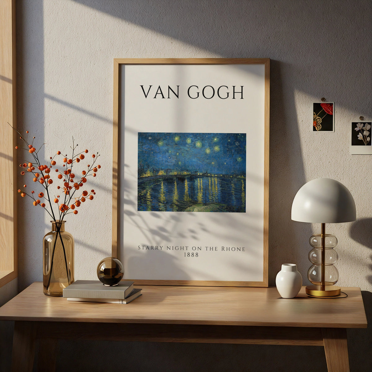 Van Gogh Starry Night on the Rhone Wall Art Print | Blue Vintage Poster, Living Room – product image 5
