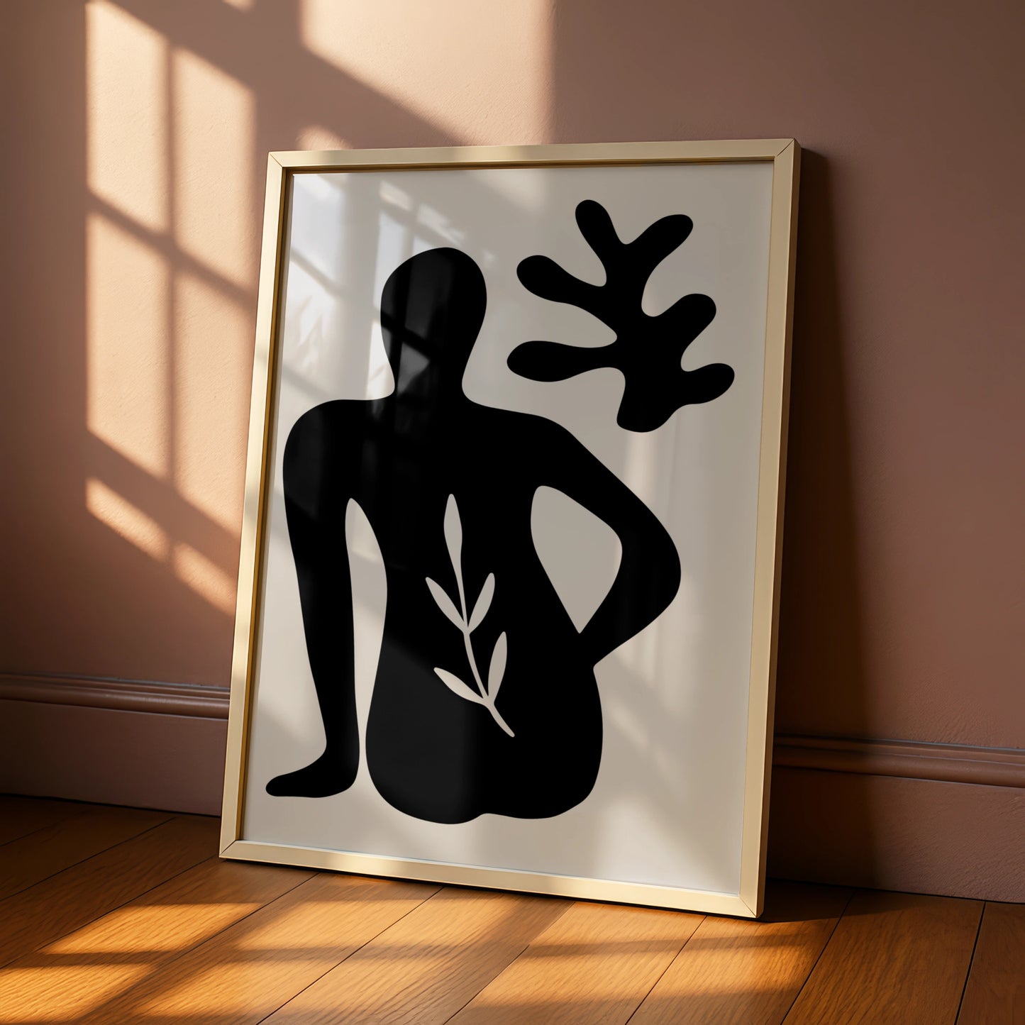 Henri Matisse Black Figure Poster, Abstract Silhouette Wall Art, Noir Botanical Print