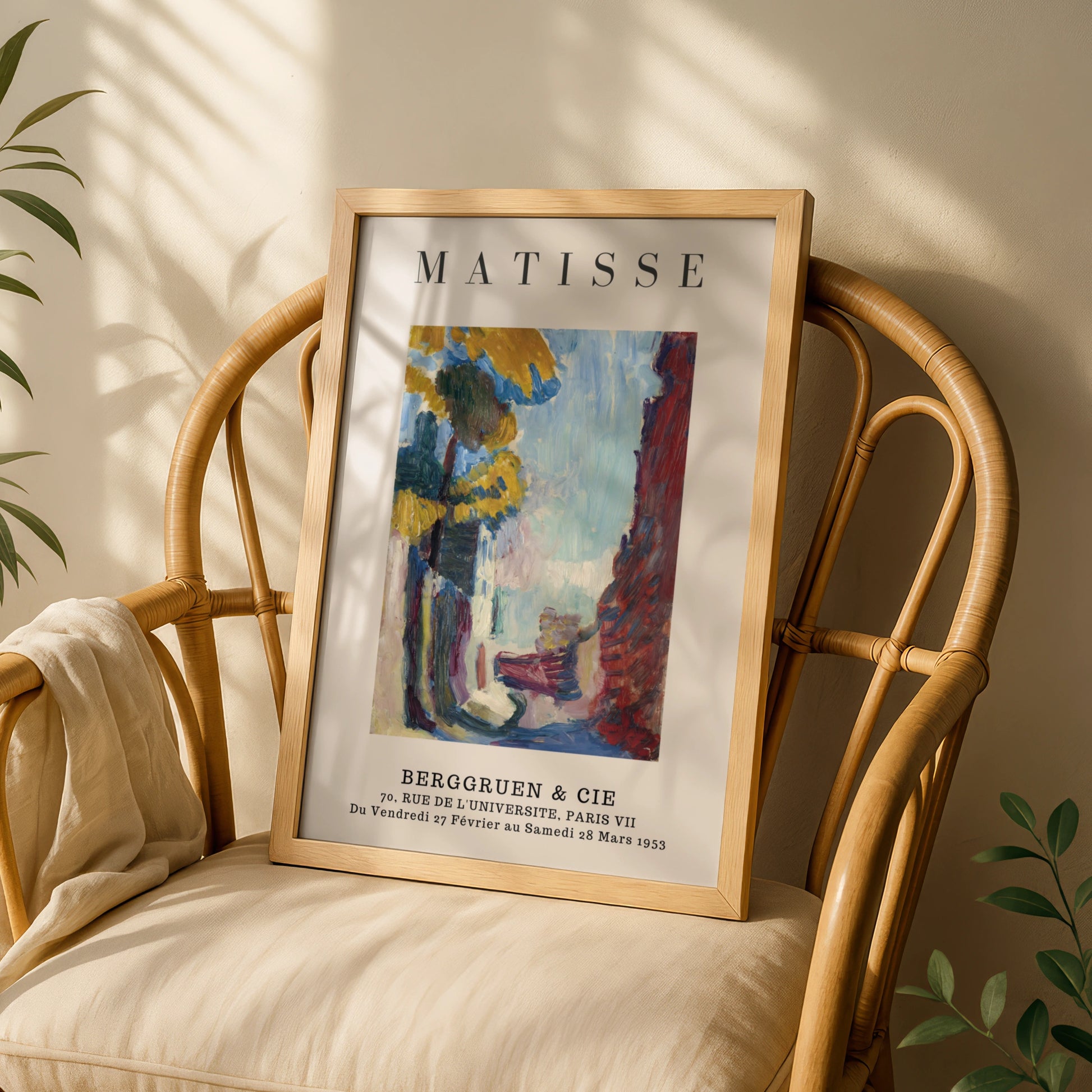 Colourful Street Scene Wall Art Print, Vintage Modernist Gallery Poster – product image 3