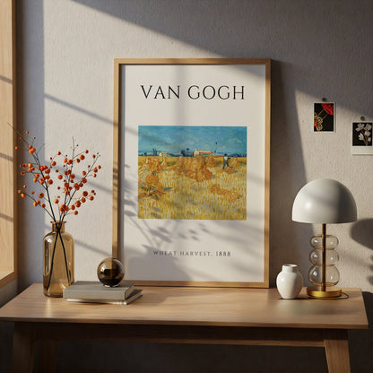 Van Gogh Wheat Harvest 1888 Wall Art Print | Vintage Golden Field Poster, Living Room – product image 5