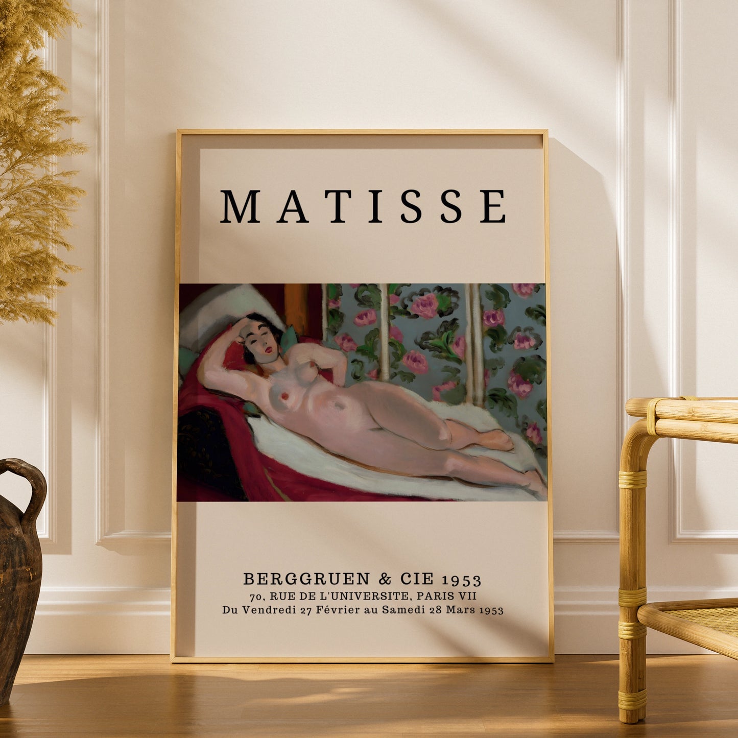 Vintage Nude Figure Wall Art Print, Colourful Modernist Gallery Poster – product image 1
