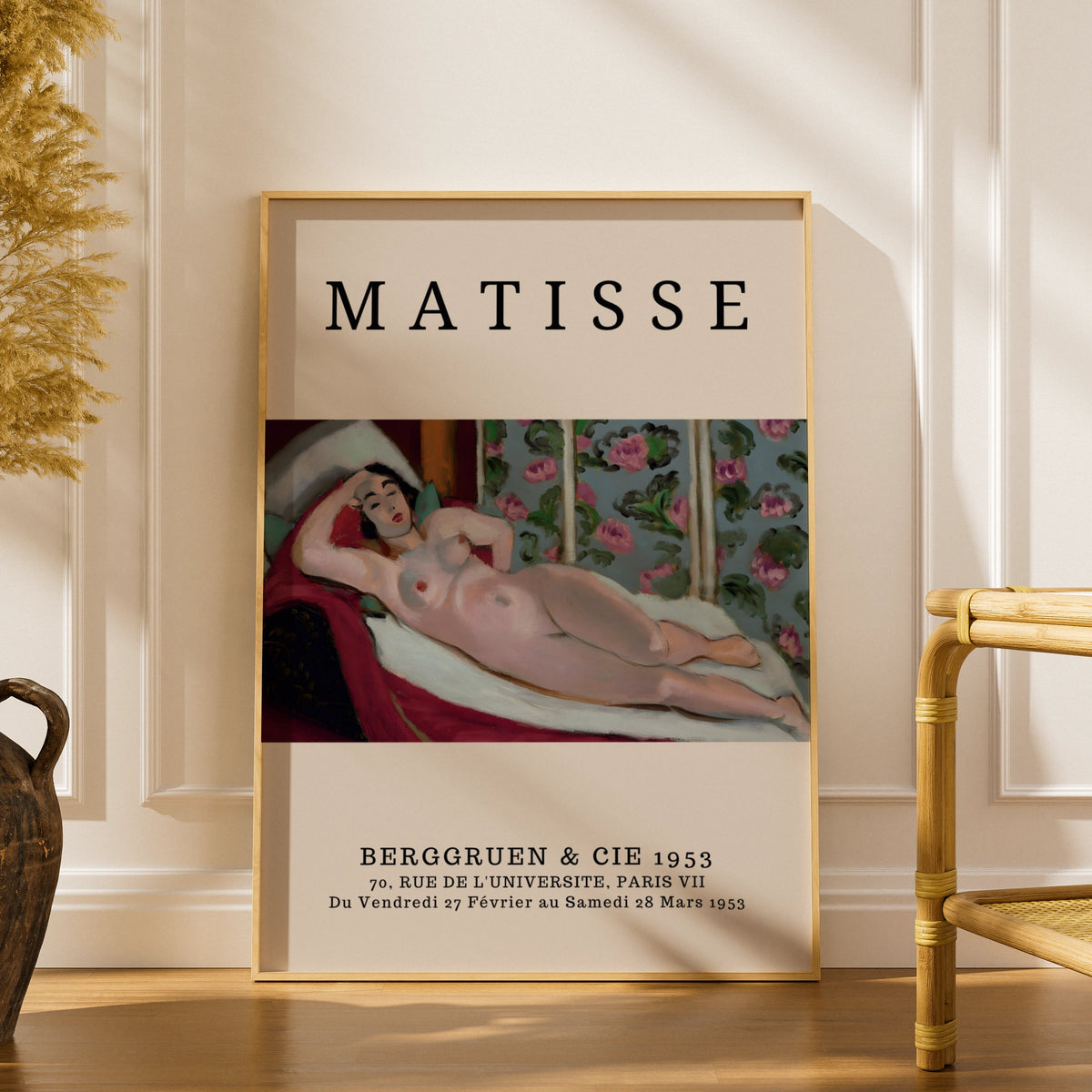 Vintage Nude Figure Wall Art Print, Colourful Modernist Gallery Poster – product image 1