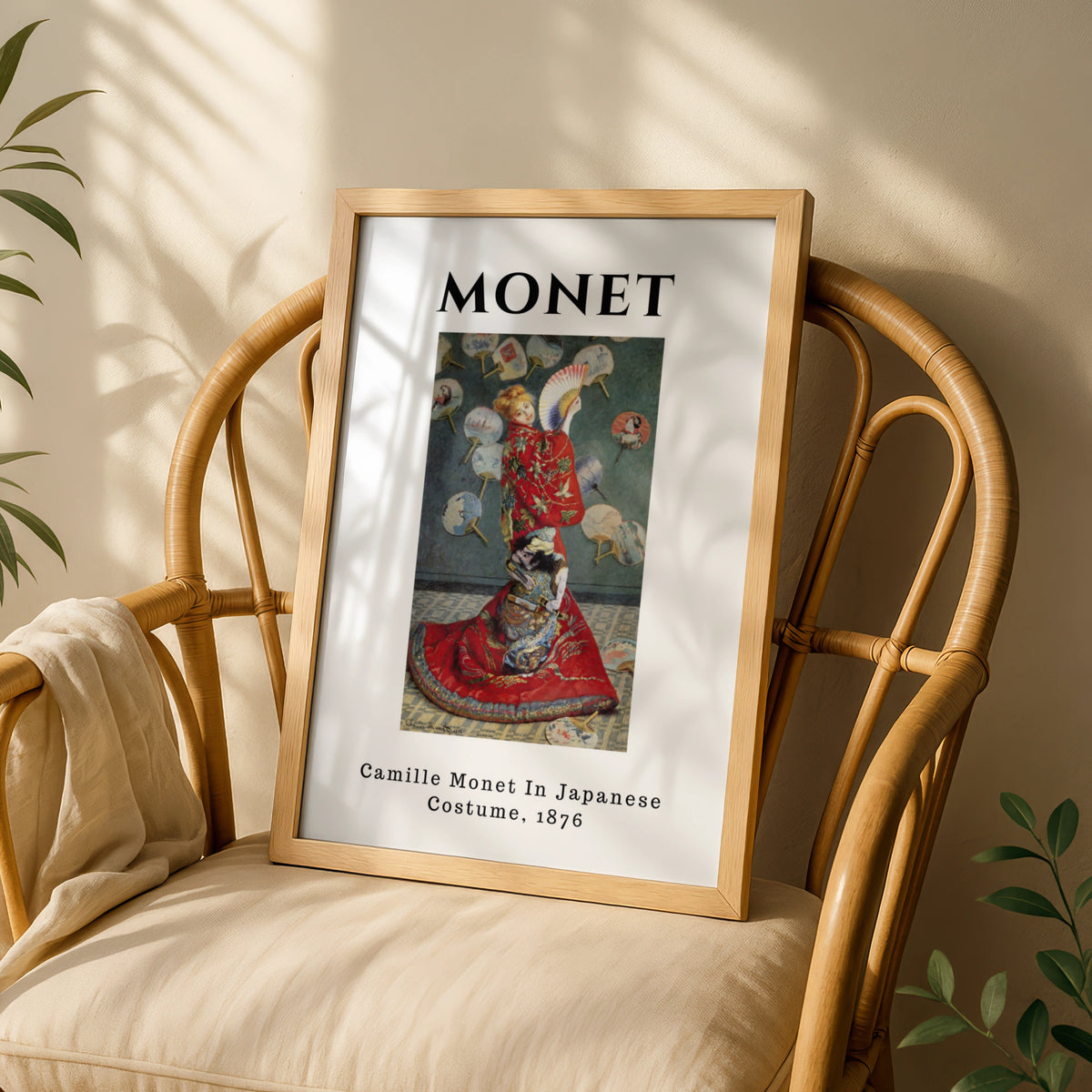 Monet Camille in Japanese Costume 1876 Wall Art Print | Vintage Impressionist Poster – product image 3