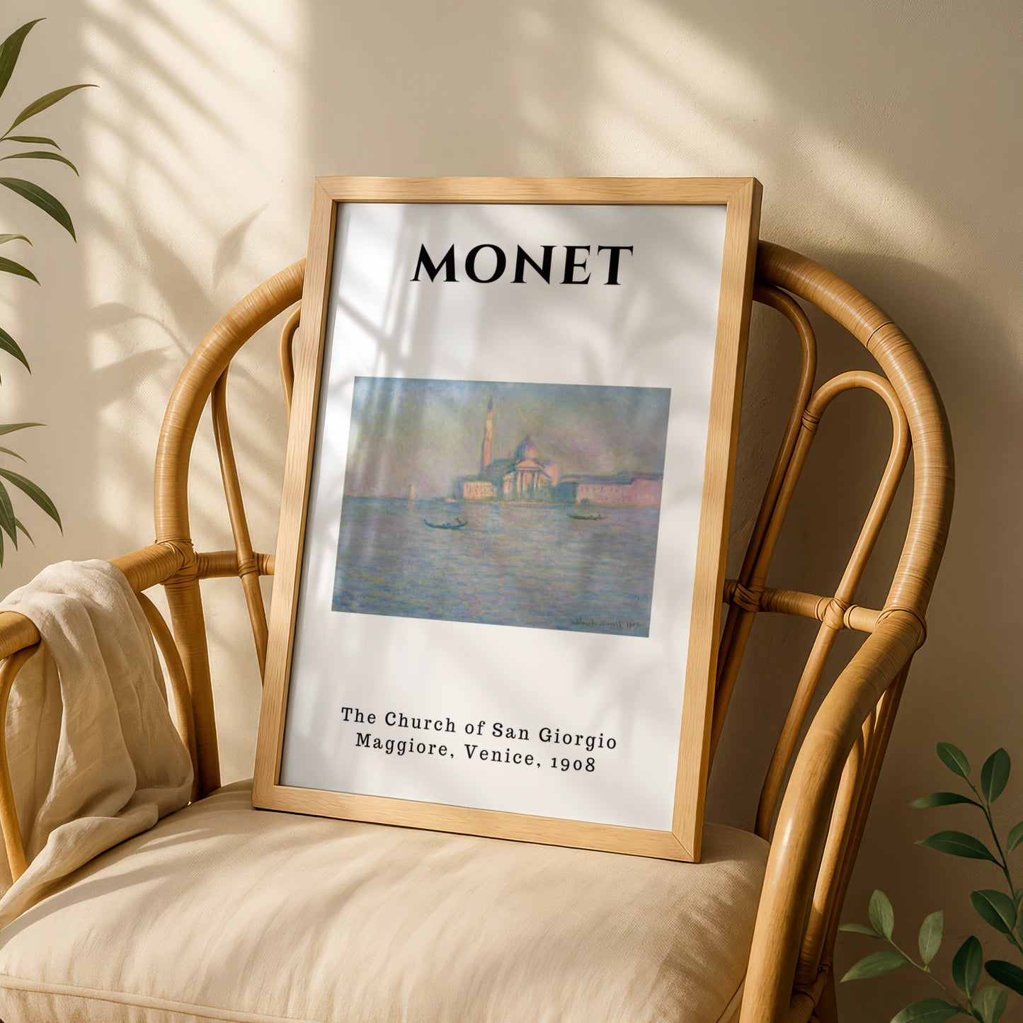 Monet Venice Wall Art Print | Impressionist Poster, Pastel Living Room Decor – product image 3