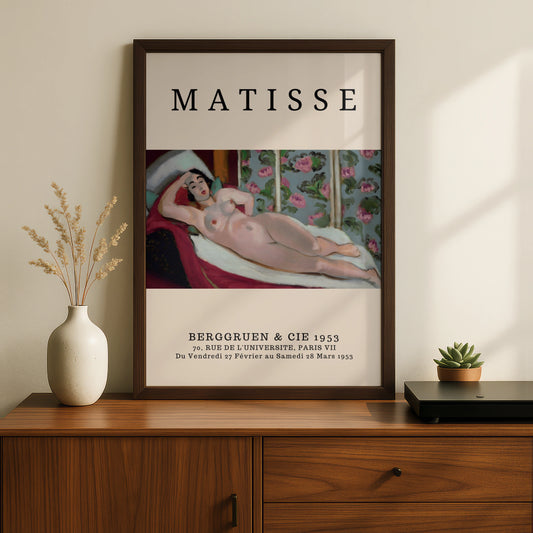 Vintage Nude Figure Wall Art Print, Colourful Modernist Gallery Poster – product image 2