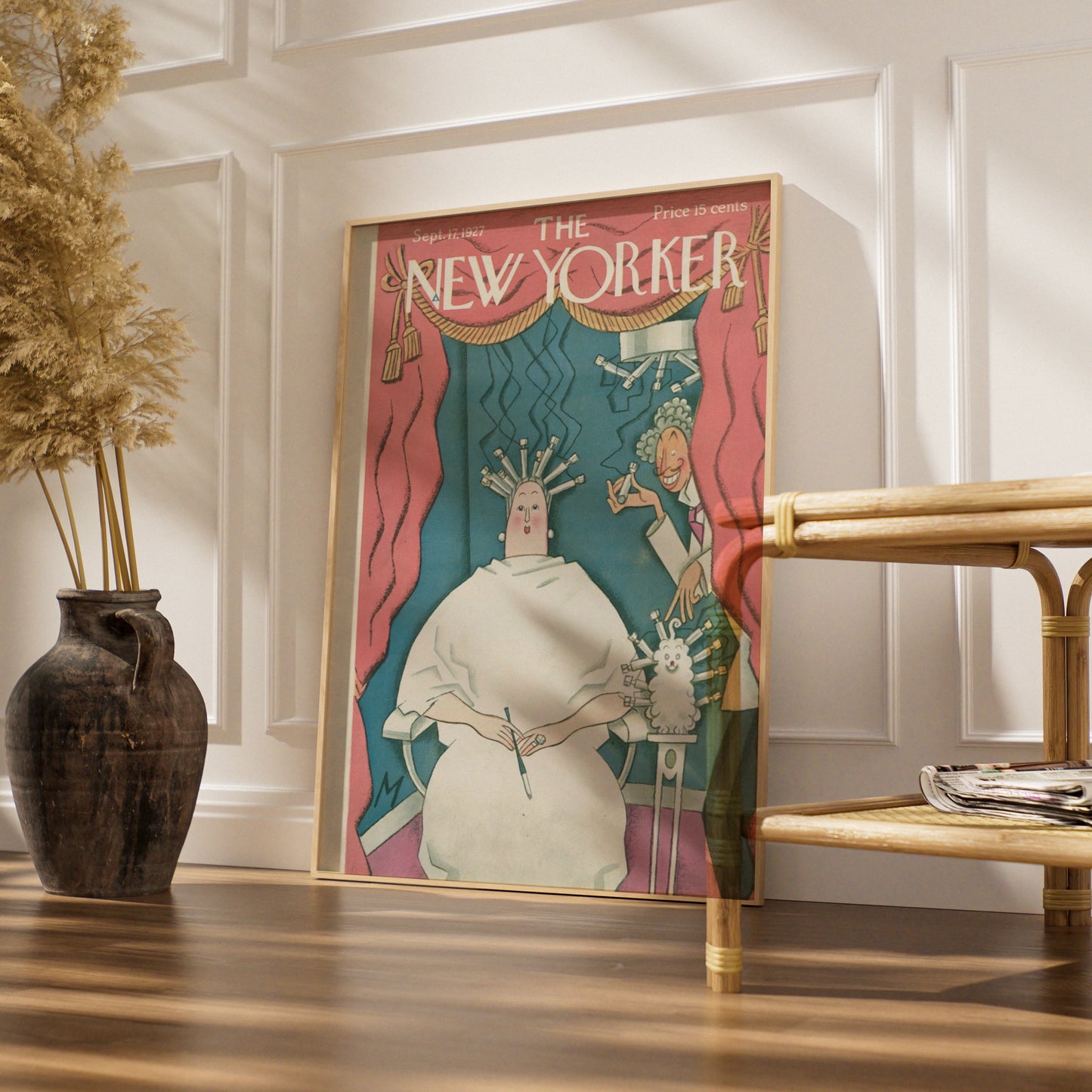 The New Yorker 1927 Cover Poster, Vintage Hair Salon Art, Art Deco Wall Print