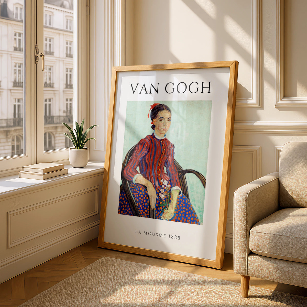 Van Gogh La Mousme 1888 Wall Art Print | Colourful Vintage Portrait Poster – product image 4