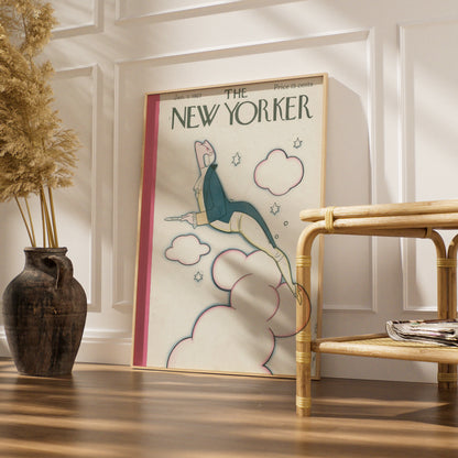 The New Yorker January 1927 Cover Poster, Eustace Tilley Art Deco Wall Art Print