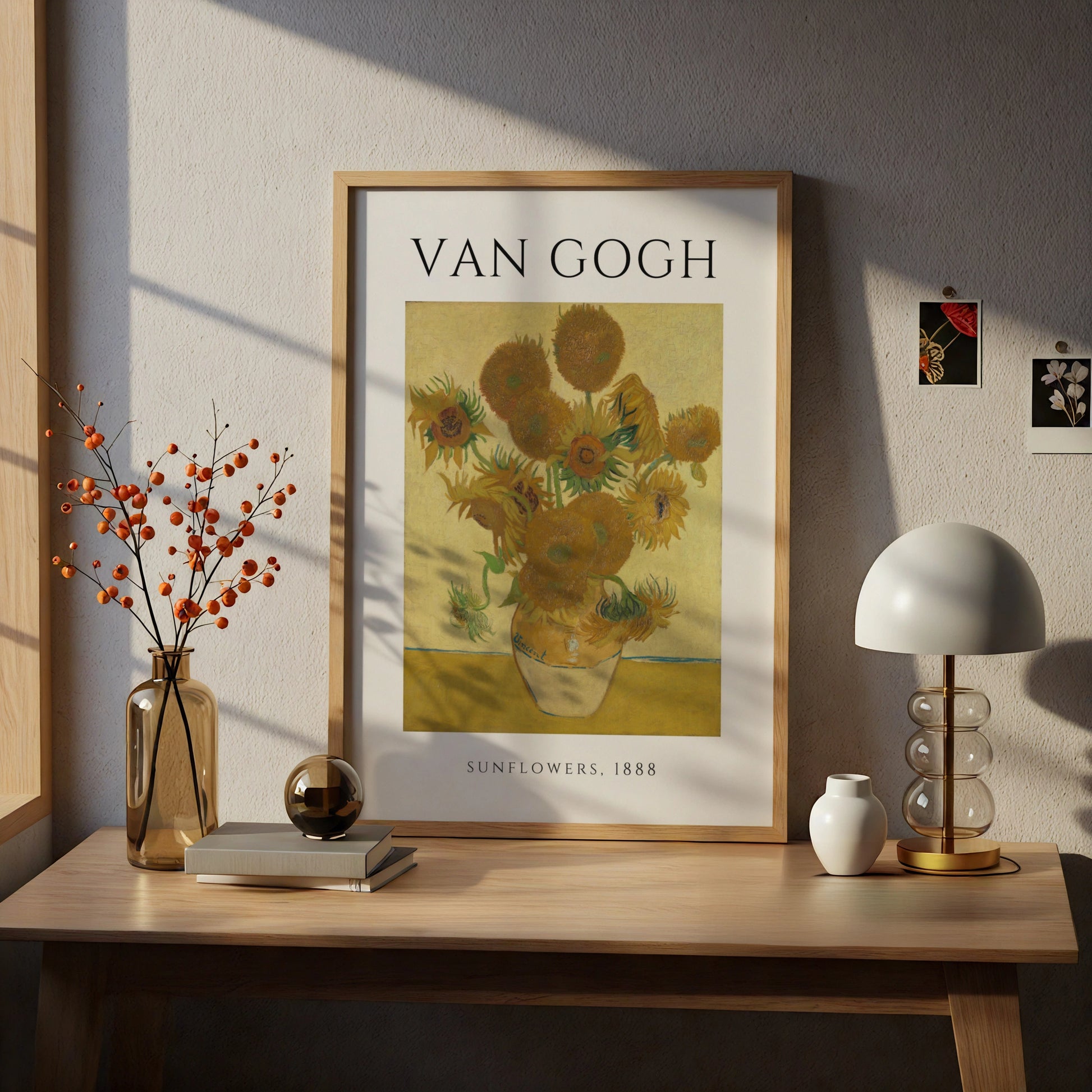 Van Gogh Sunflowers 1888 Wall Art Print | Yellow Floral Vintage Poster, Living Room – A4 print