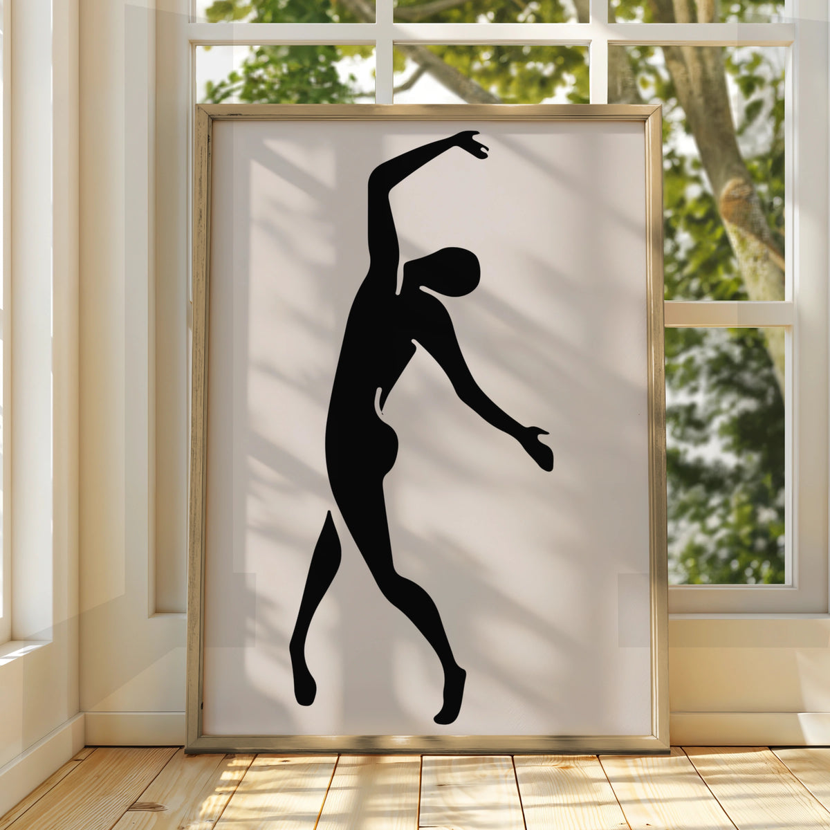Henri Matisse Dancer Poster, Black Silhouette Figure Art, Minimalist Wall Art Print