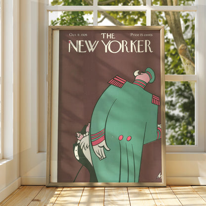 The New Yorker October 1926 Vintage Cover Poster, Art Deco Military Figure Wall Art