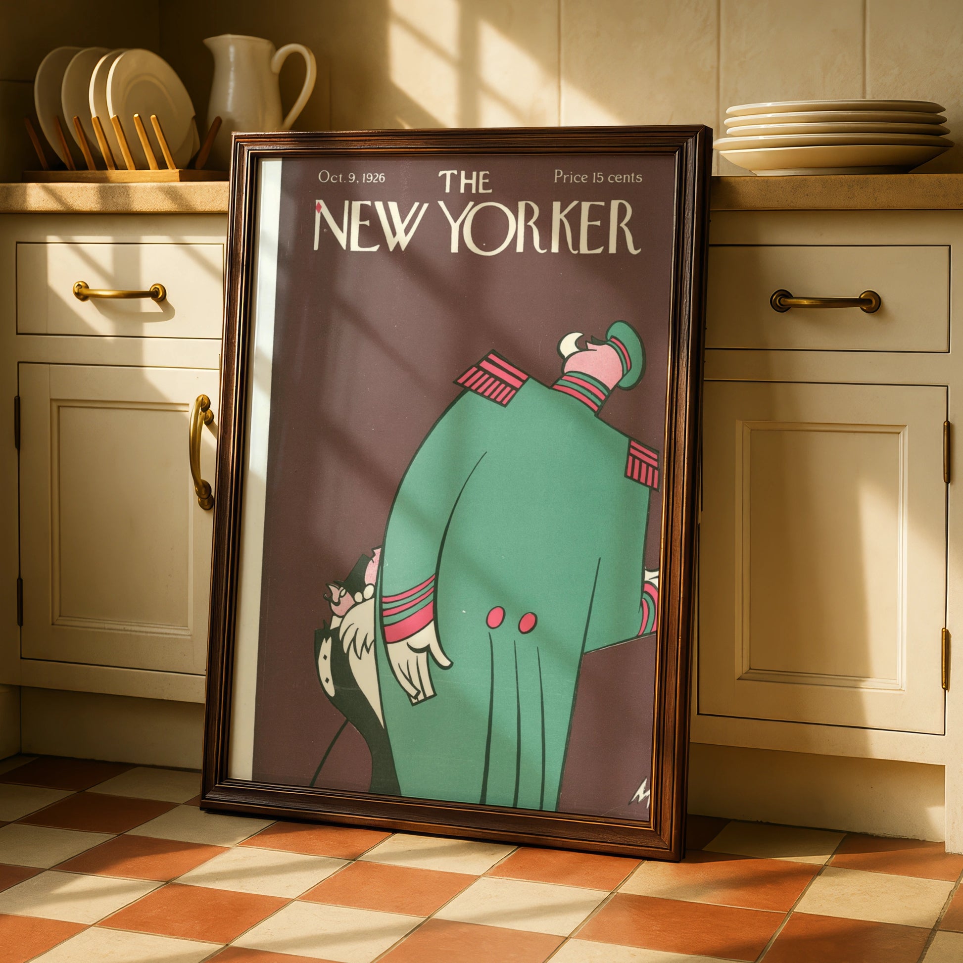 The New Yorker October 1926 Vintage Cover Poster, Art Deco Military Figure Wall Art