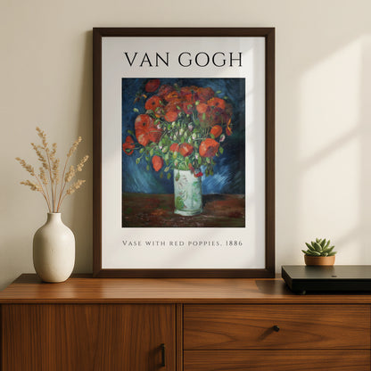 Van Gogh Poppies Wall Art Print | Red Floral Poster, Vintage Botanical Gallery Print – product image 2