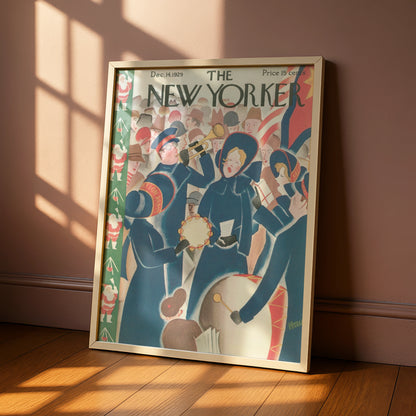 The New Yorker December 1929 Cover Poster, Salvation Army Christmas Art Print