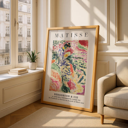 Colourful Fauvist Figure Wall Art Print, Vintage Modernist Living Room Poster – product image 4