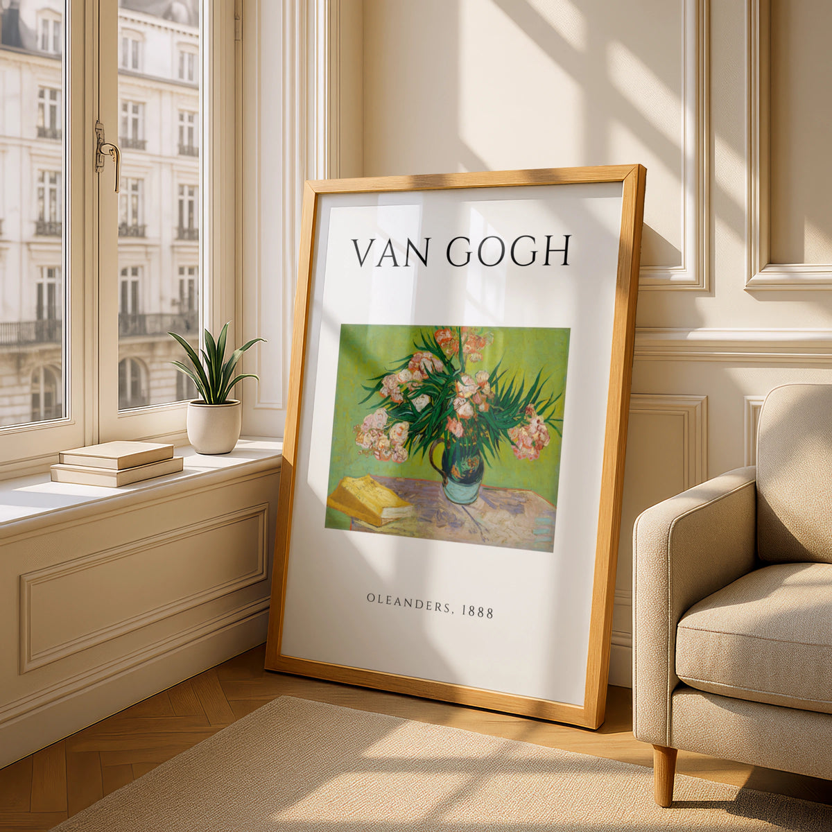Van Gogh Oleanders 1888 Floral Wall Art Print | Pink Green Botanical Poster – product image 4