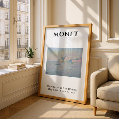 Monet Venice Wall Art Print | Impressionist Poster, Pastel Living Room Decor – product image 4