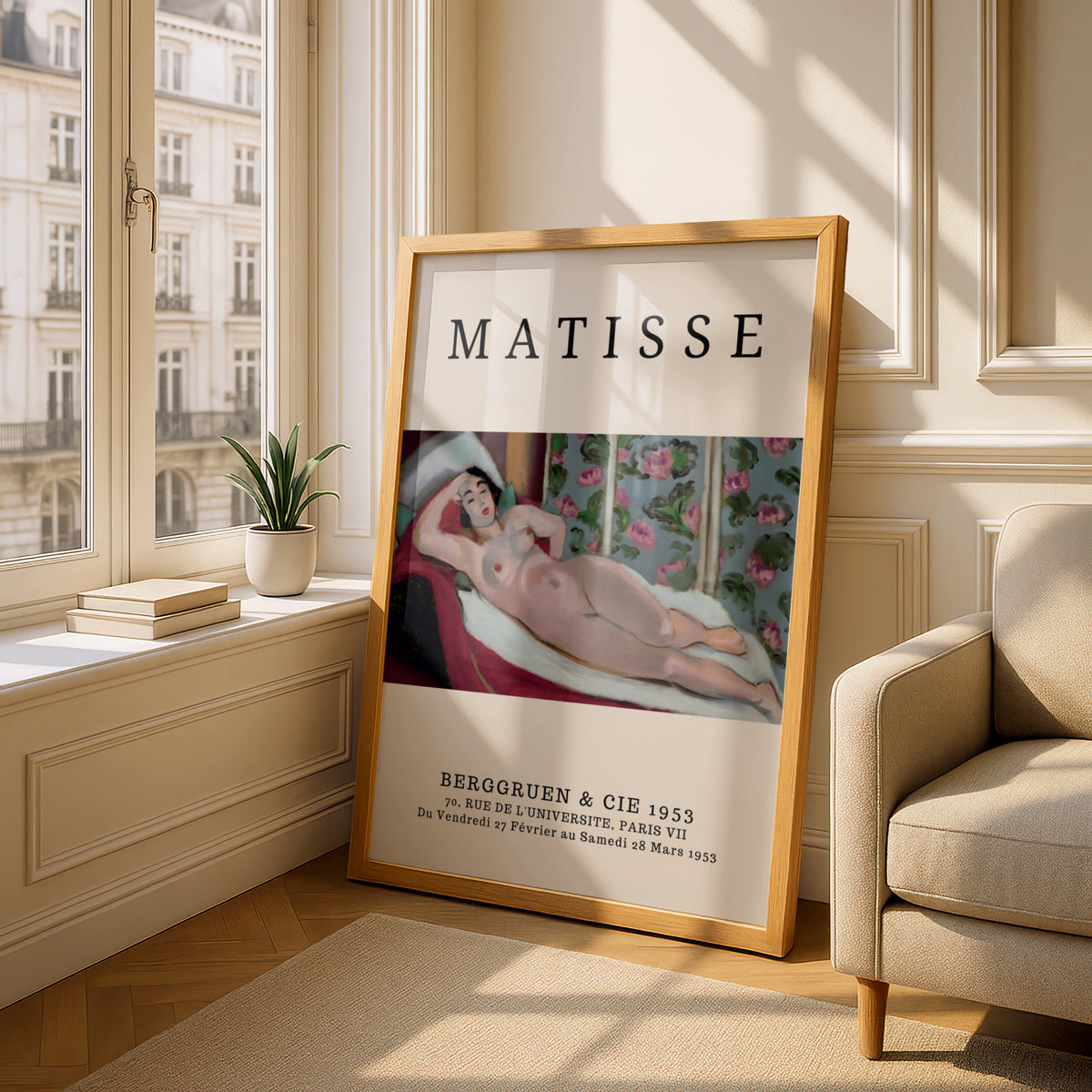 Vintage Nude Figure Wall Art Print, Colourful Modernist Gallery Poster – product image 4