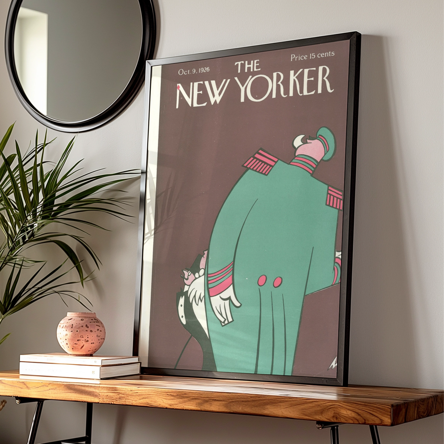 The New Yorker October 1926 Vintage Cover Poster, Art Deco Military Figure Wall Art