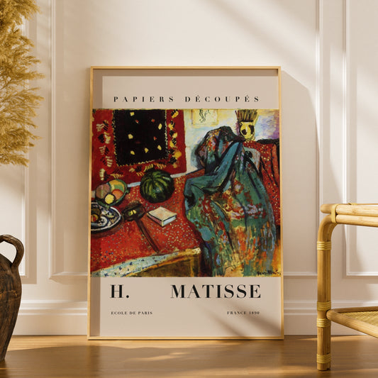 Colourful Still Life Wall Art Print, Vintage Modernist Gallery Decor – product image 1