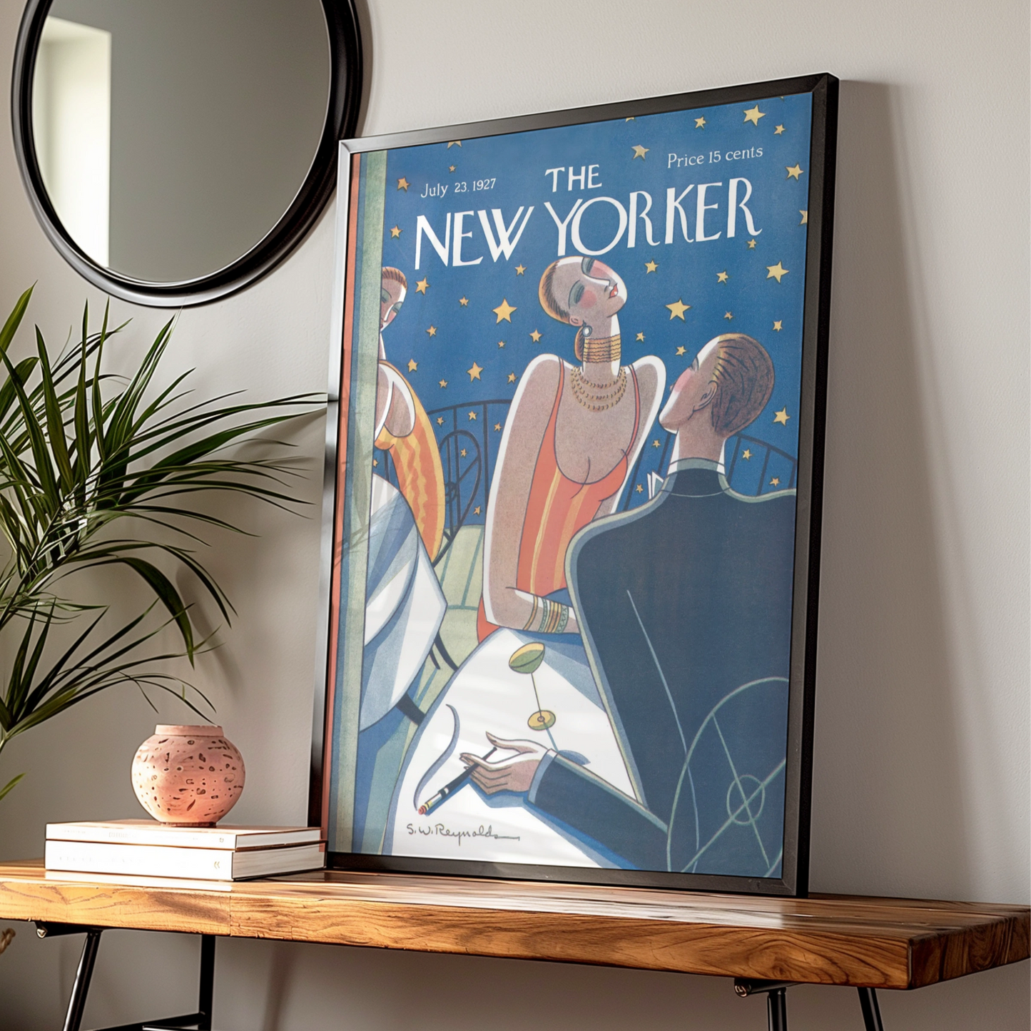 The New Yorker 1927 Art Deco Poster, Roaring Twenties Wall Art, Vintage Magazine Cover Print