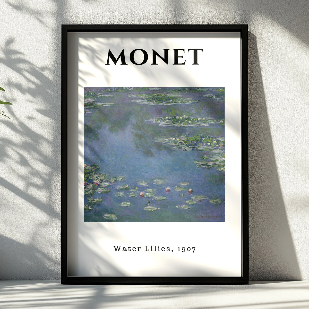 Monet Blue Violet Water Lilies 1907 Wall Art Print, Impressionist Botanical Poster – product image 6