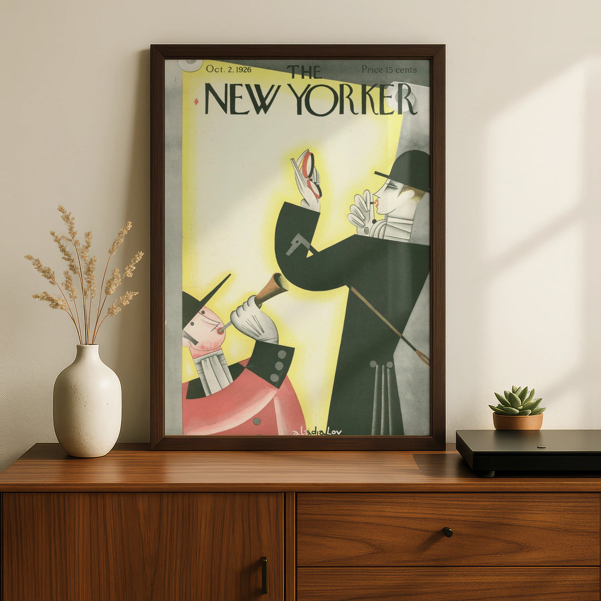 The New Yorker Poster, Vintage 1926 Art Print, Henri-inspired Wall Decor, Unique Collector's Item
