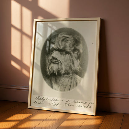 Werewolf Victorian Horror Poster, Halloween Wall Art, Creepy Antique Monster Print