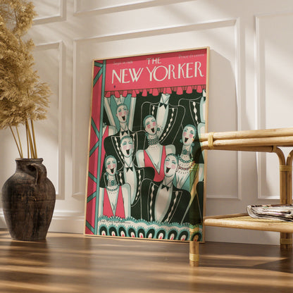 The New Yorker 1926 Cover Poster, Art Deco Theatre Print, Vintage Jazz Age Wall Art