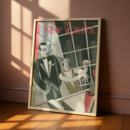 New Yorker 1926 Art Deco Cover Poster, Vintage Jazz Age Print, 1920s Wall Art