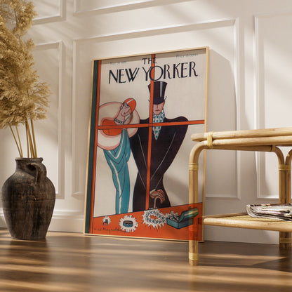 The New Yorker March 1926 Art Deco Cover Poster, Vintage 1920s Fashion Wall Art