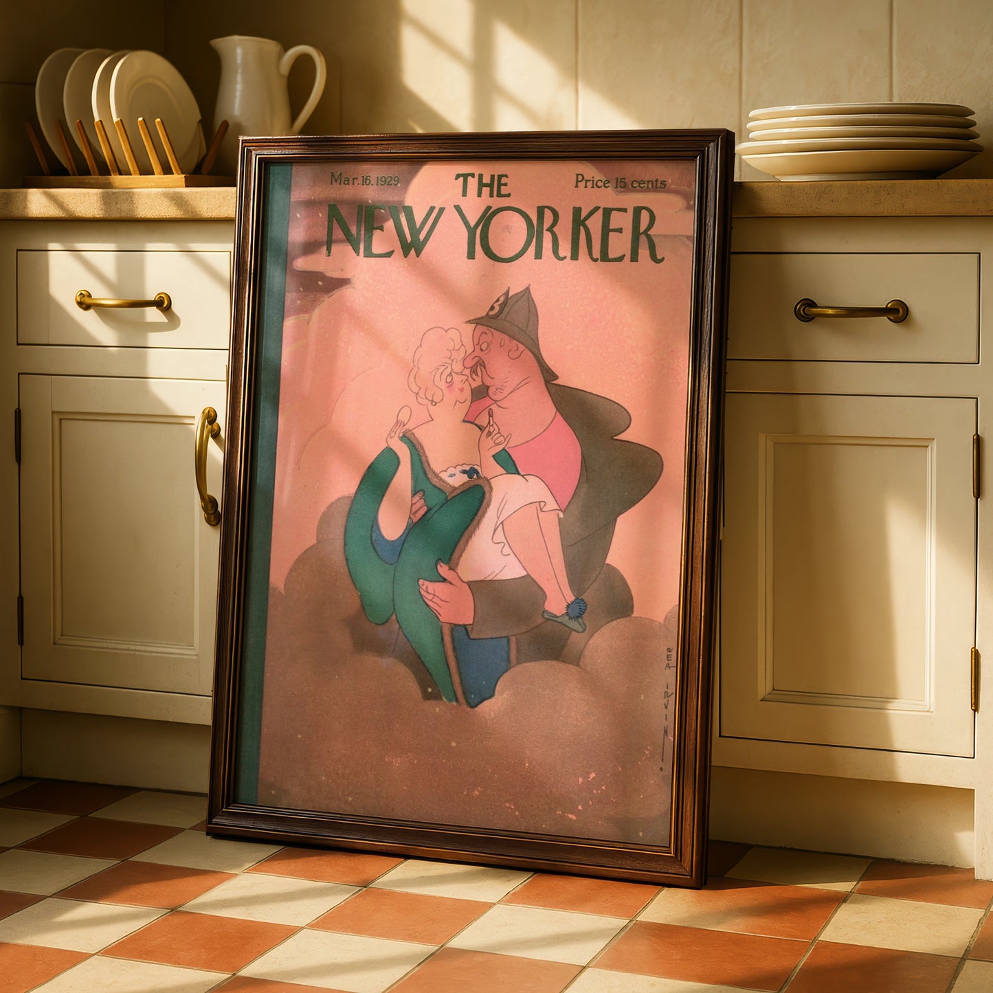 The New Yorker March 1929 Poster, Vintage Magazine Cover Art, Rea Irvin Wall Print