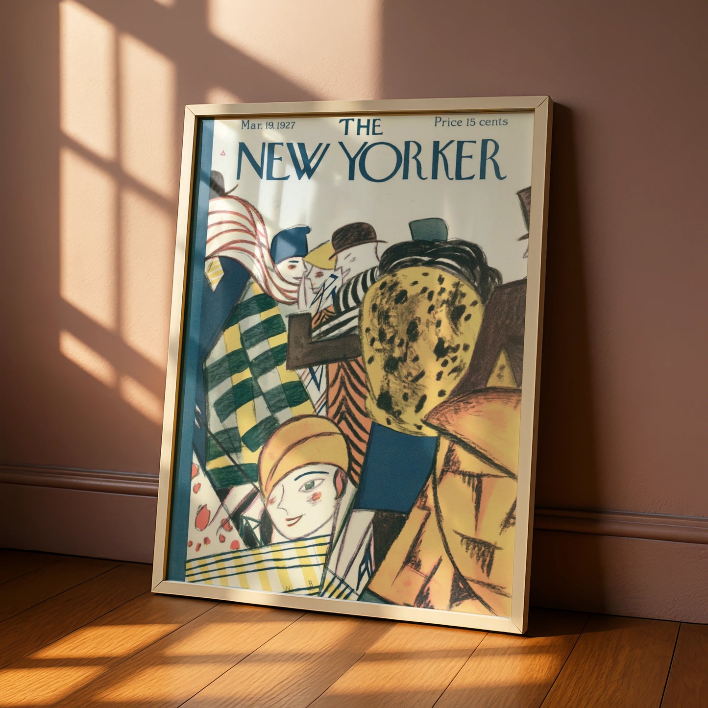 The New Yorker March 1927 Cover Art Poster, Vintage Art Deco Fashion Wall Print