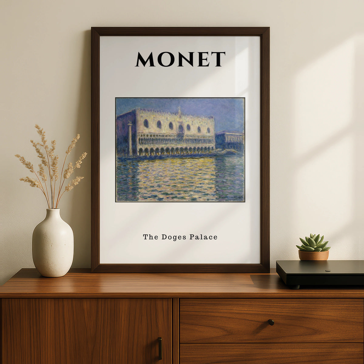Monet Doges Palace Venice Wall Art Print | Impressionist Poster, Living Room Decor – product image 2