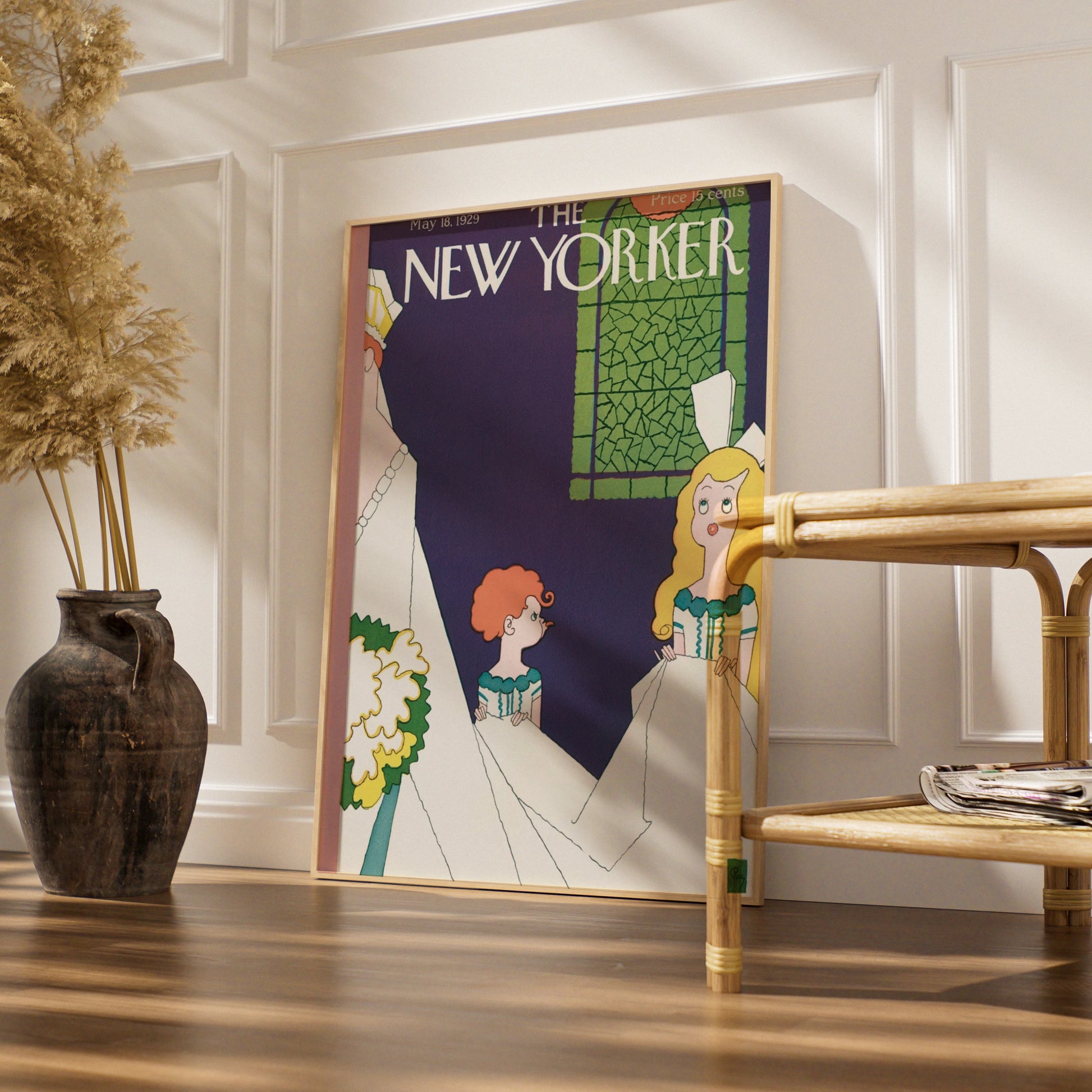 New Yorker Cover May 1929 Poster, Vintage Wedding Art Print, Retro Bride Wall Art