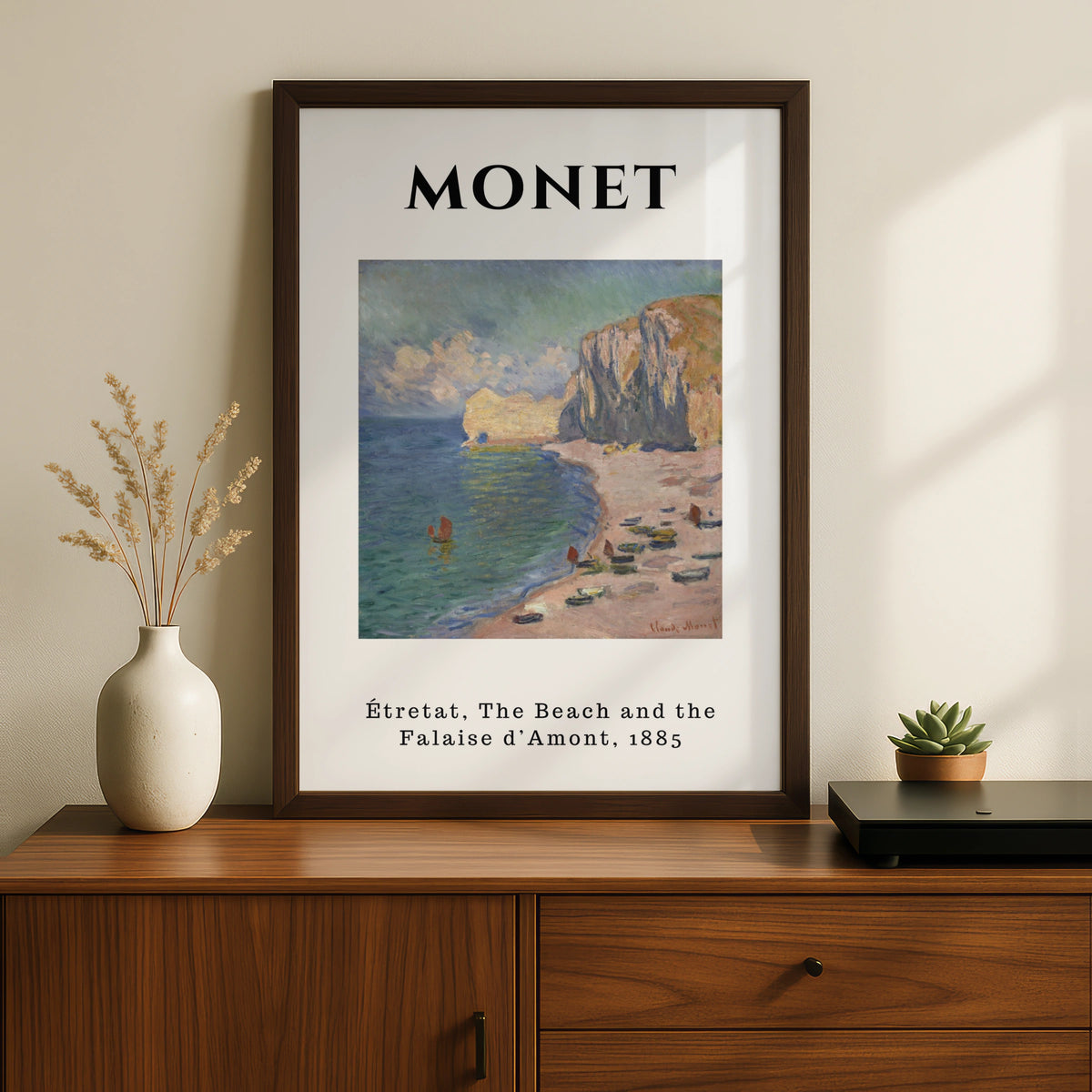 Monet Etretat Beach Wall Art Print | Impressionist Coastal Poster, Living Room Decor – product image 2