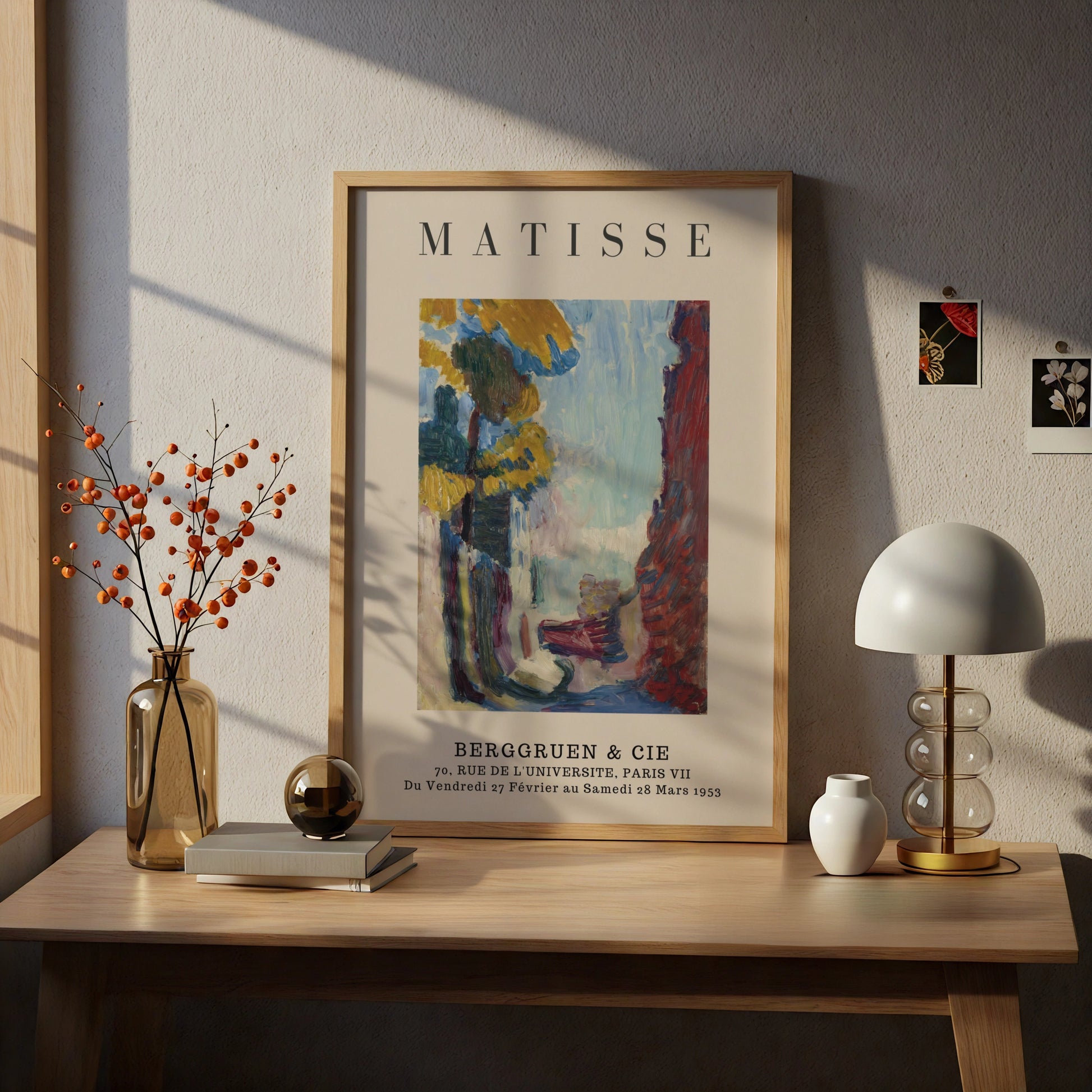 Colourful Street Scene Wall Art Print, Vintage Modernist Gallery Poster – product image 5