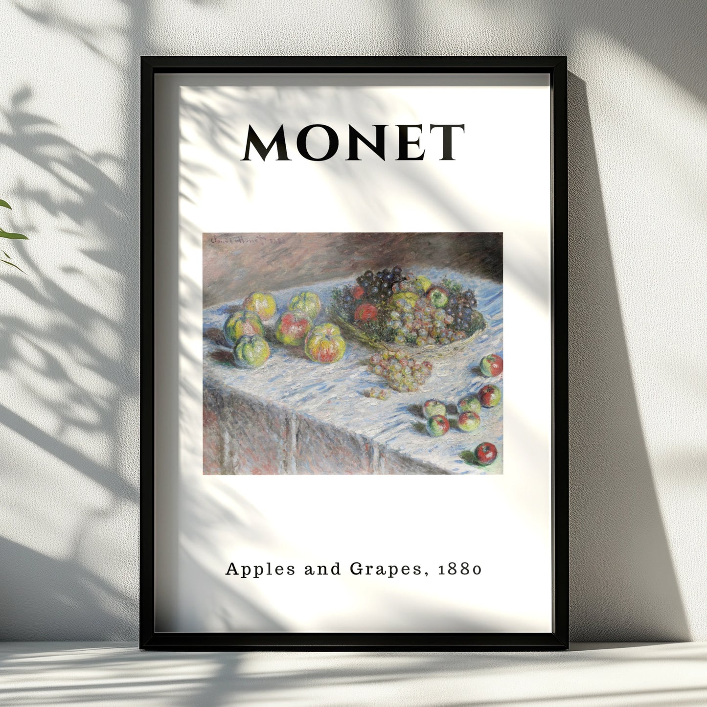 Monet Apples and Grapes 1880 Wall Art Print | Impressionist Fruit Still Life Poster – product image 6