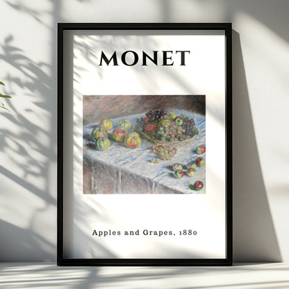 Monet Apples and Grapes 1880 Wall Art Print | Impressionist Fruit Still Life Poster – product image 6